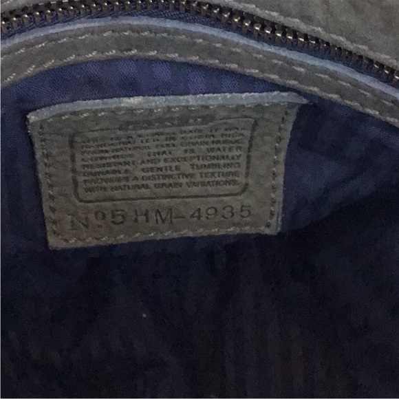 VTG Coach Nubuck 4935 Sage Green Pebbled Leather Flap Over Shoulder Bag - Picture 4 of 13